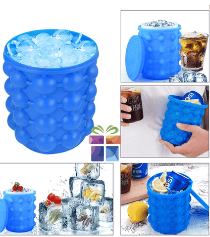 2in1 Magic Silicone Ice Cube Bucket Genie - DMC Wholesale
