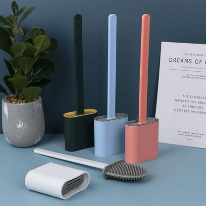Silicone Flex Toilet Brush With Holder - DMC Wholesale