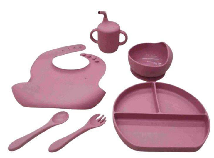 Baby Silicone Bib Set (6 pcs) - DMC Wholesale