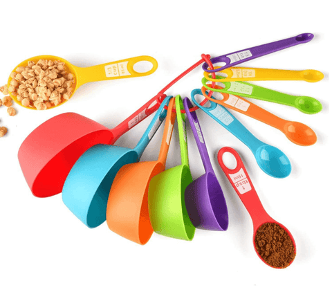 Plastic Measuring Scoop And Spoon Set (10 pcs)