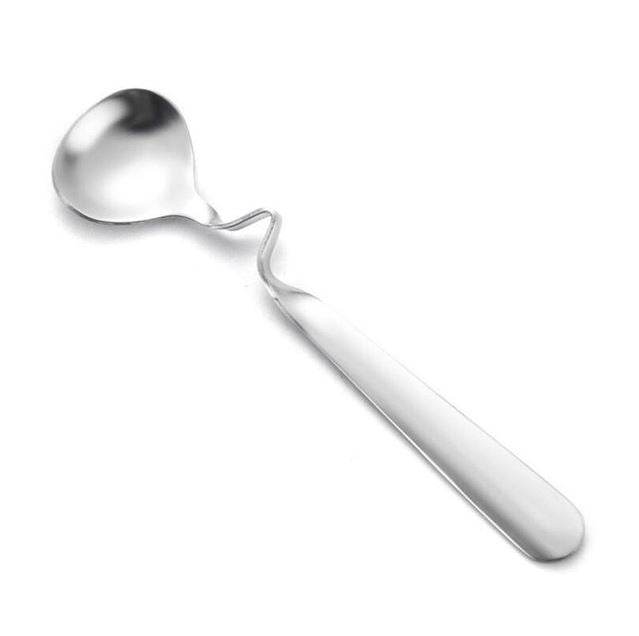 Curved Coffee Spoon Set (6 pcs)(14cm)(Silver) - DMC Wholesale