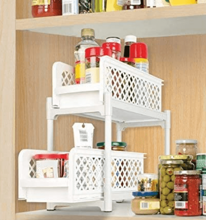 Sliding Basket Drawers (2 Tier) - DMC Wholesale