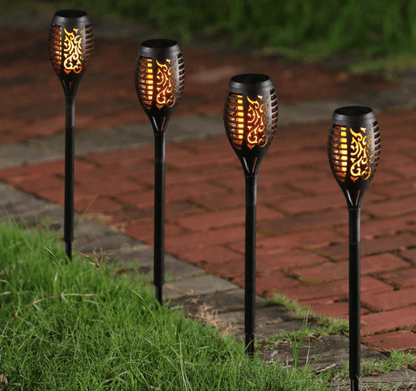 Solar Garden Flame Torch Light (4 pcs) - DMC Wholesale