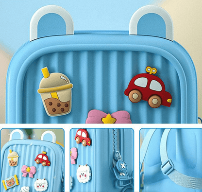 Cute Lightweight Waterproof Backpack For Children (Blue) - DMC Wholesale