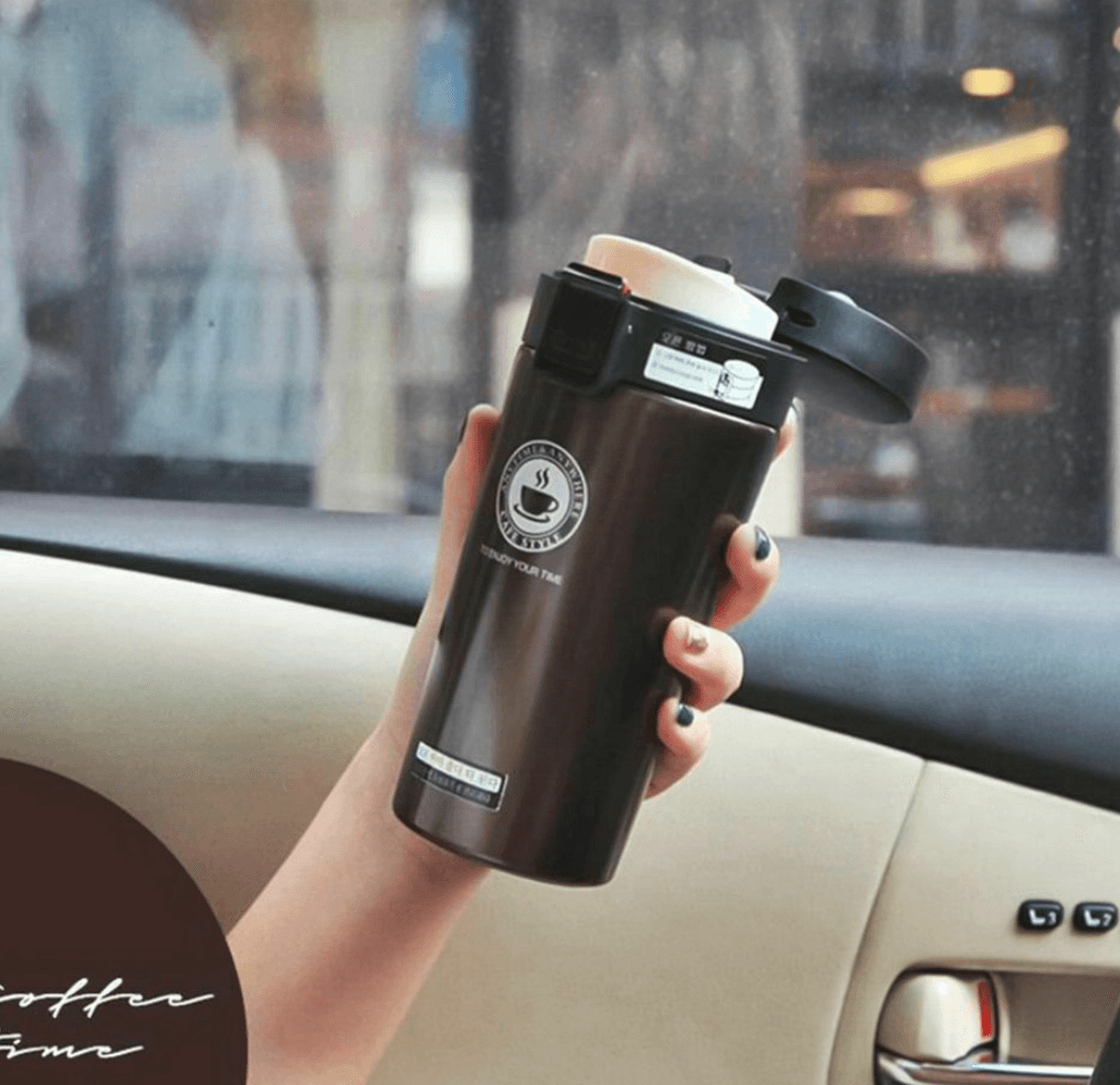 Double Wall Vacuum Insulated Travel Coffee Cup (380ml) - DMC Wholesale