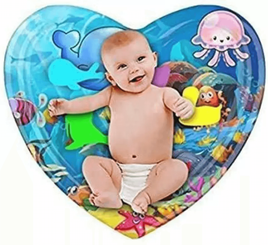 Heart Tummy Time Inflatable Water Play Mat - DMC Wholesale