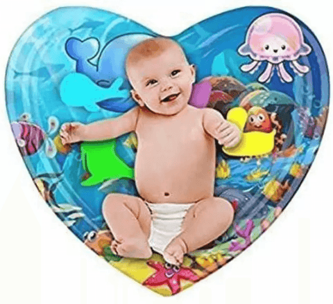 Heart Tummy Time Inflatable Water Play Mat - Alt View