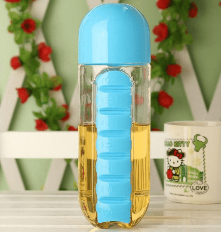 Pill And Vitamin Organiser Bottle - DMC Wholesale