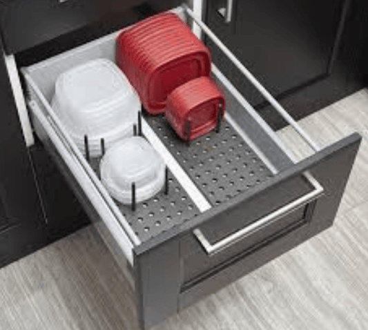 Kitchen Cupboard Adjustable Drawer Organiser Tray - DMC Wholesale