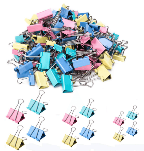 Colourful Binder Clips (25mm)(48 pcs)