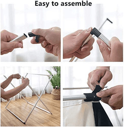 Foldable Sorting Laundry Basket (2 Compartment) - DMC Wholesale