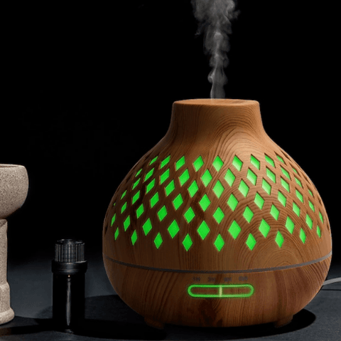 LED Aroma Diffuser With Colourful Lights - Alt View