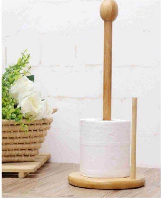 Wooden Tissue Roll Holder - DMC Wholesale