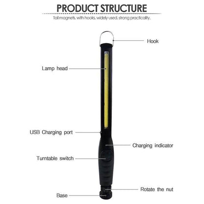 Rechargeable COB LED Work Light - DMC Wholesale