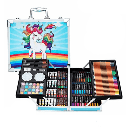 Unicorn Art Set With Aluminum Casing (145pc) - DMC Wholesale