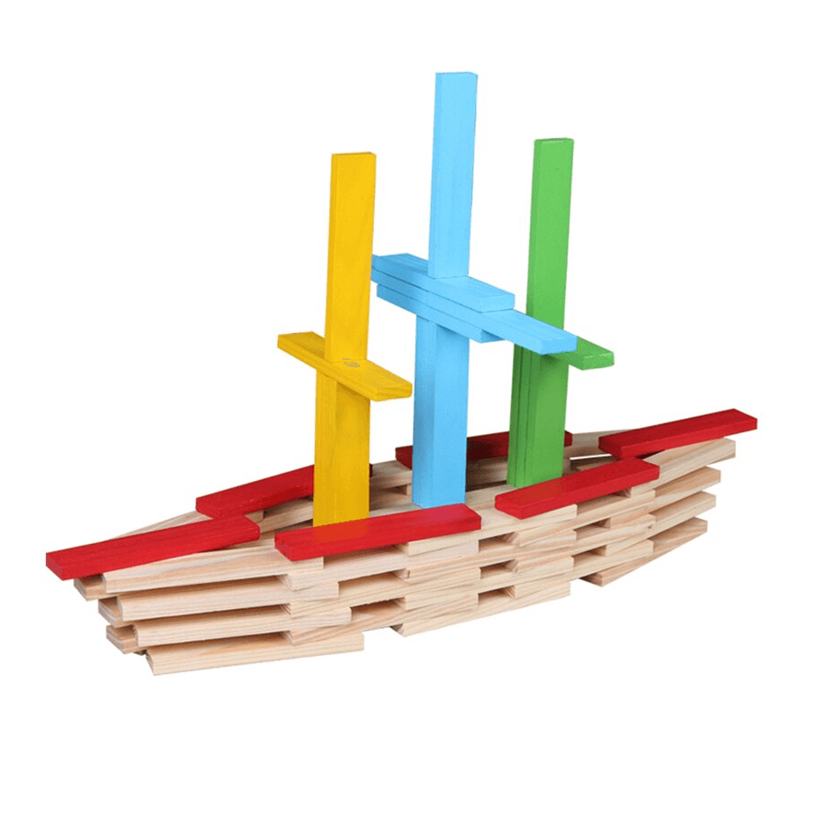 Wooden Model Building Blocks (150 pcs) - DMC Wholesale