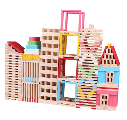 Wooden Model Building Blocks (150 pcs) - DMC Wholesale