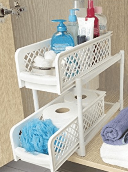 Sliding Basket Drawers (2 Tier) - DMC Wholesale