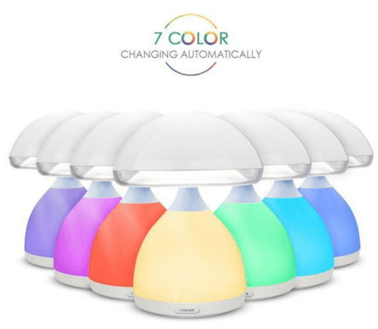 Rechargeable Colourful Eye Mushroom Lamp (17cm) - DMC Wholesale