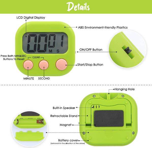 Digital Kitchen Timer - DMC Wholesale