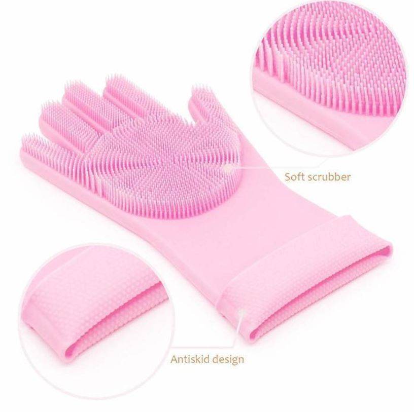 Multifunctional Silicone Pet Scrub Gloves - DMC Wholesale