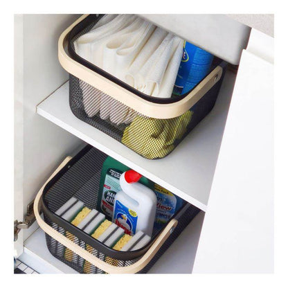 Steel Wire Basket With Handle (Large) - DMC Wholesale