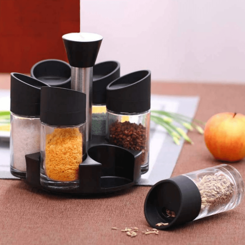 Round Spice Rack Set (6 pcs) - DMC Wholesale