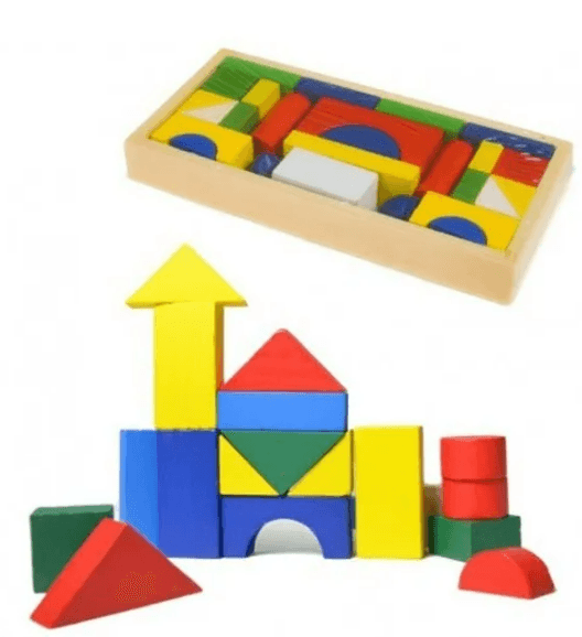 Geometric Wooden Blocks (26 pcs) - DMC Wholesale
