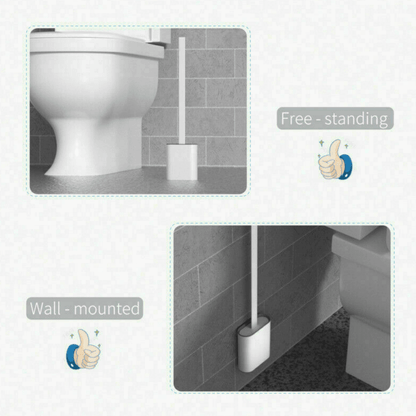 Silicone Flex Toilet Brush With Holder - DMC Wholesale