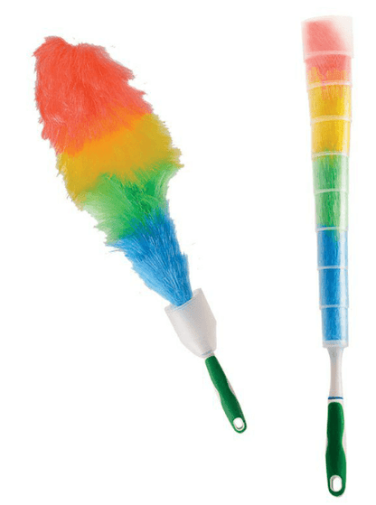 Feather Duster with Retractable Cover (65cm) - DMC Wholesale