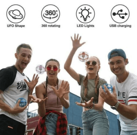 Hand Operated Boomerang Drone Ball - Alt View