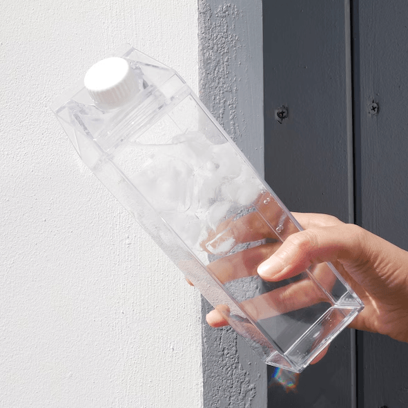 Acrylic Milk Carton Bottle ((1L) - DMC Wholesale