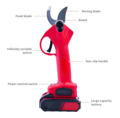 Professional Rechargeable Electric Pruning Shears (48V)(2 Batteries) - DMC Wholesale
