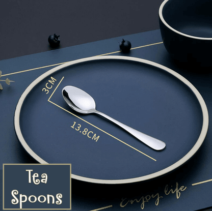 Stainless Steel Tea Spoon Set (6 pcs) - DMC Wholesale