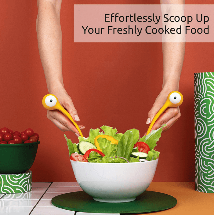 Monster Pasta And Salad Server Set (Green) - DMC Wholesale