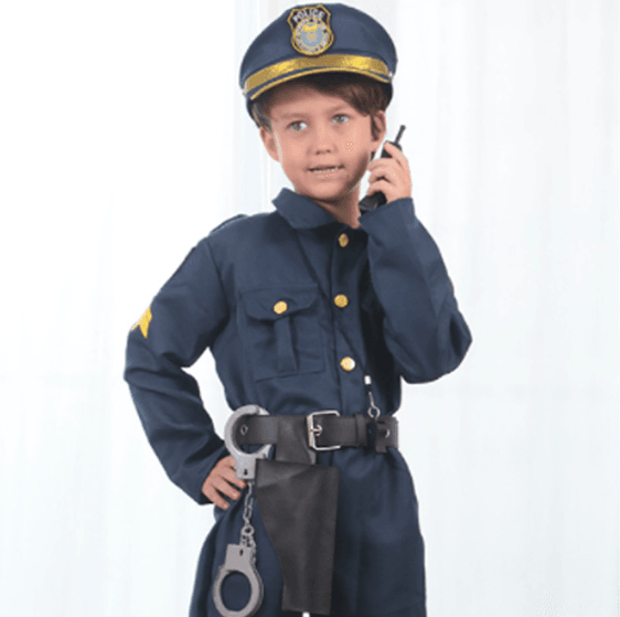 Police Men Costume For Children - DMC Wholesale