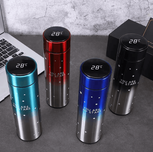 Vacuum Flask With Temperature Display (Stars)(500ml) - DMC Wholesale