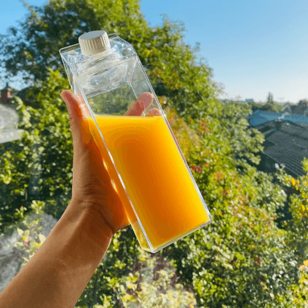 Acrylic Milk Carton Bottle ((1L) - DMC Wholesale