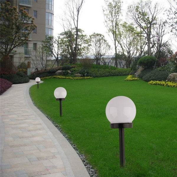 Round LED Solar Outdoor Patio Mini Bobo Lamps (2 pcs) - DMC Wholesale