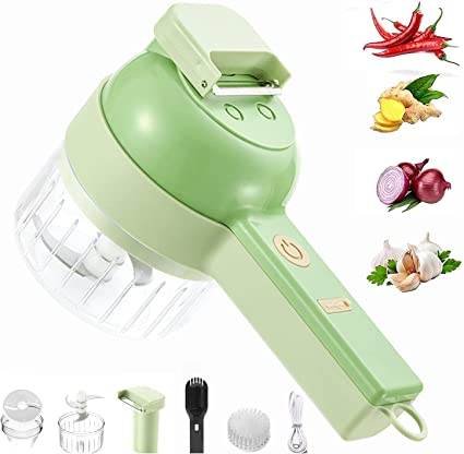 4in1 Handheld Electric Veggie Chopper Set - Alt View