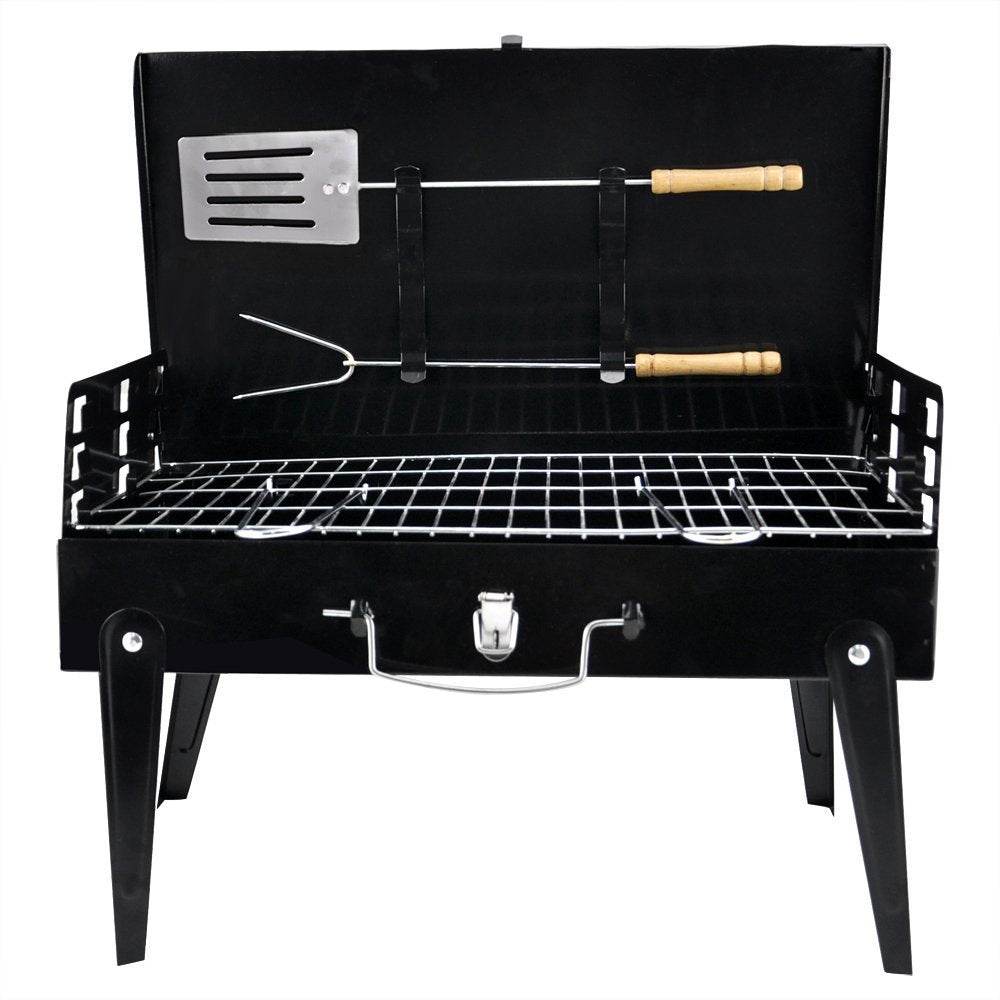 Portable Grill With Carry Handle And Tools - DMC Wholesale