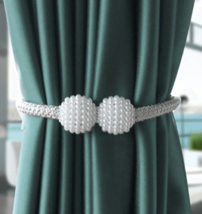 Magnetic Curtain Ties with Pearls (2 pcs) - DMC Wholesale