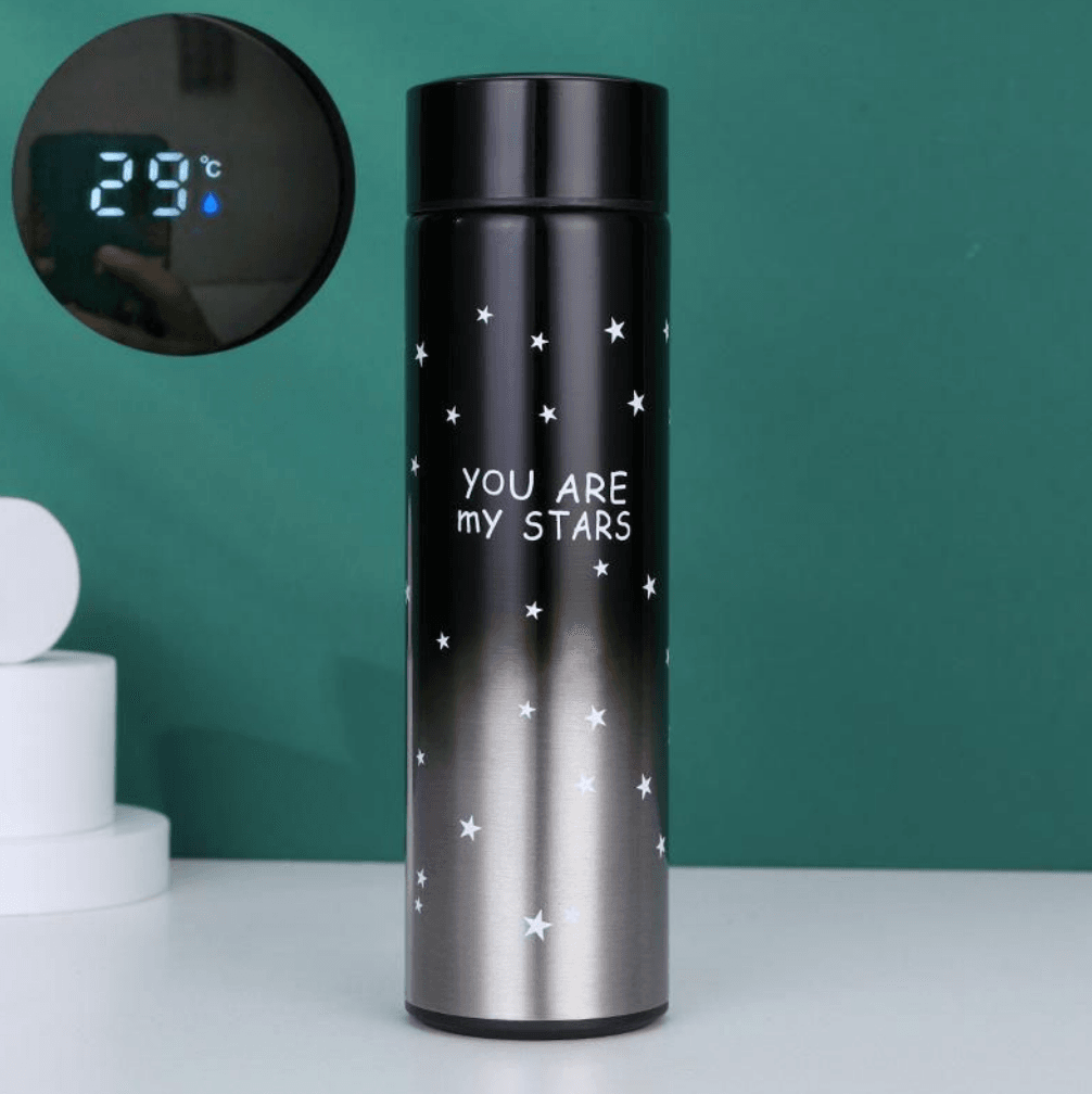 Vacuum Flask With Temperature Display (Stars)(500ml) - DMC Wholesale