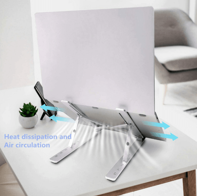 Adjustable Aluminium Foldable Notebook Stand - DMC Wholesale