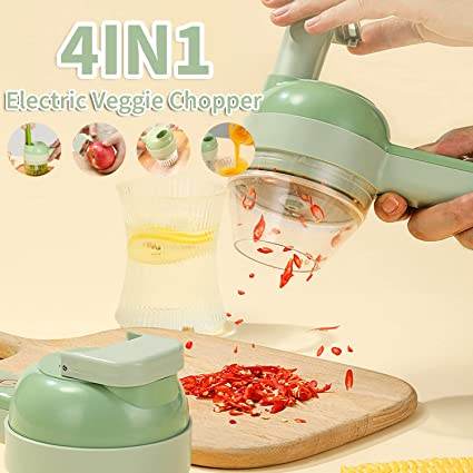 4in1 Handheld Electric Veggie Chopper Set - DMC Wholesale