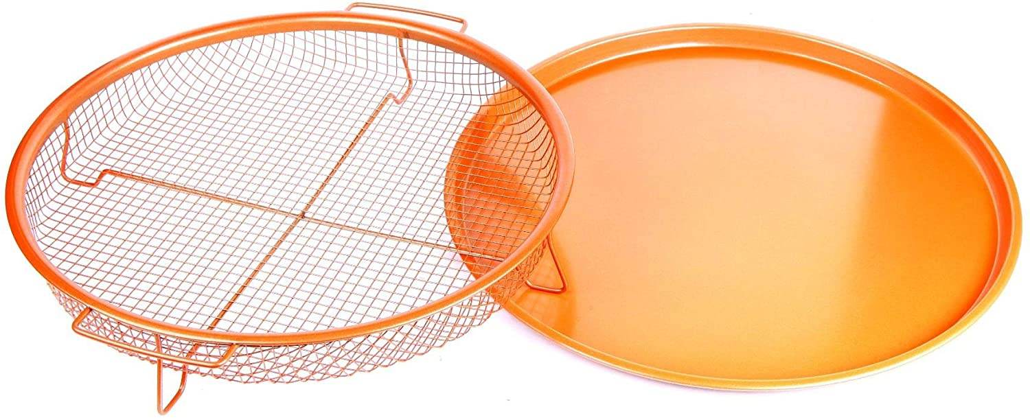 Round Copper Chef Crisper Over Fryer - DMC Wholesale