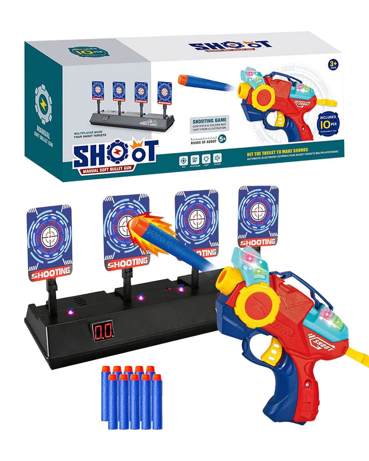Soft Air Gun Toy Gun with Bullet Shooting Game - DMC Wholesale