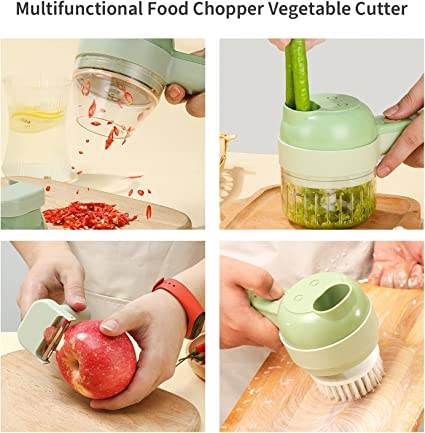 4in1 Handheld Electric Veggie Chopper Set - DMC Wholesale