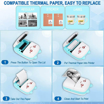 Mini Pocket Wireless Bluetooth Thermal Printers - DMC Wholesale