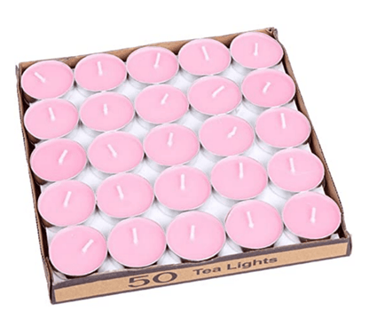 Coloured Tea Light Candles (50 pcs) - DMC Wholesale